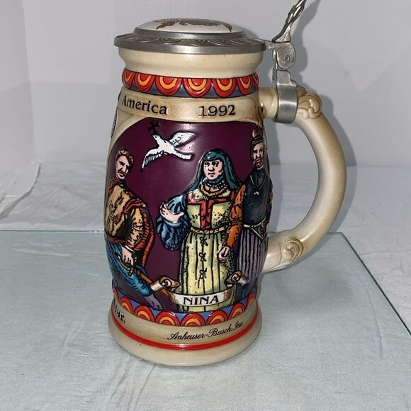 Budweiser Limited Edition Discovery Of America Series Nina 1989 Anheuser Busch - Picture 4 of 12